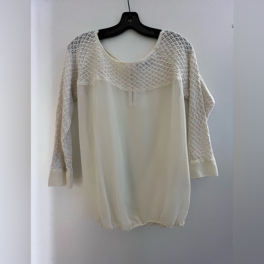 3/4th Sleeve, Women’s White Blouse, Forever 21